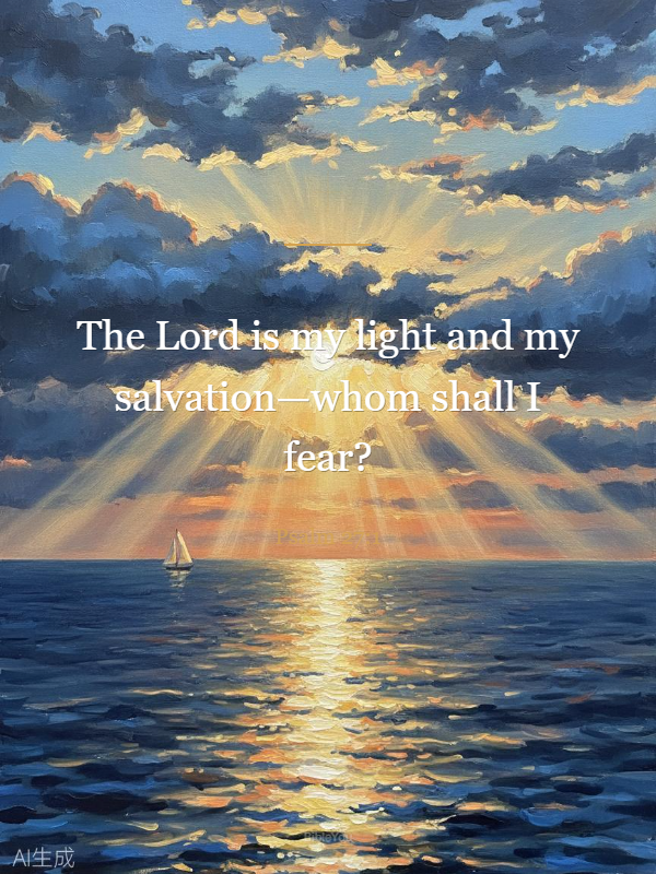 The Lord is my light and my salvation—whom shall I fear?